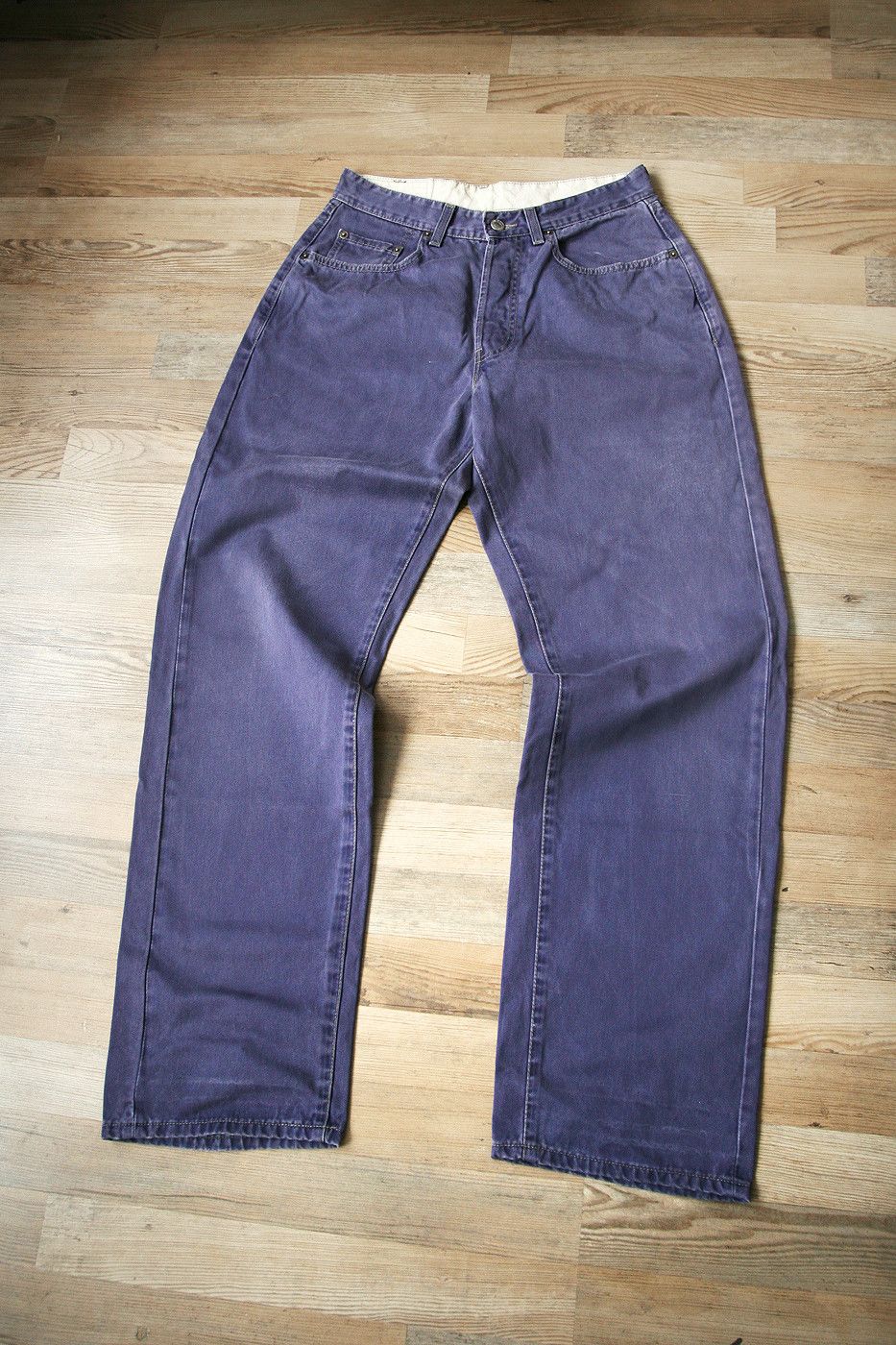 Levi's Vintage 90s 1991 Levi's 502 Purple Wash Denim Jeans Size US 30 / EU 46 - 1 Thumbnail