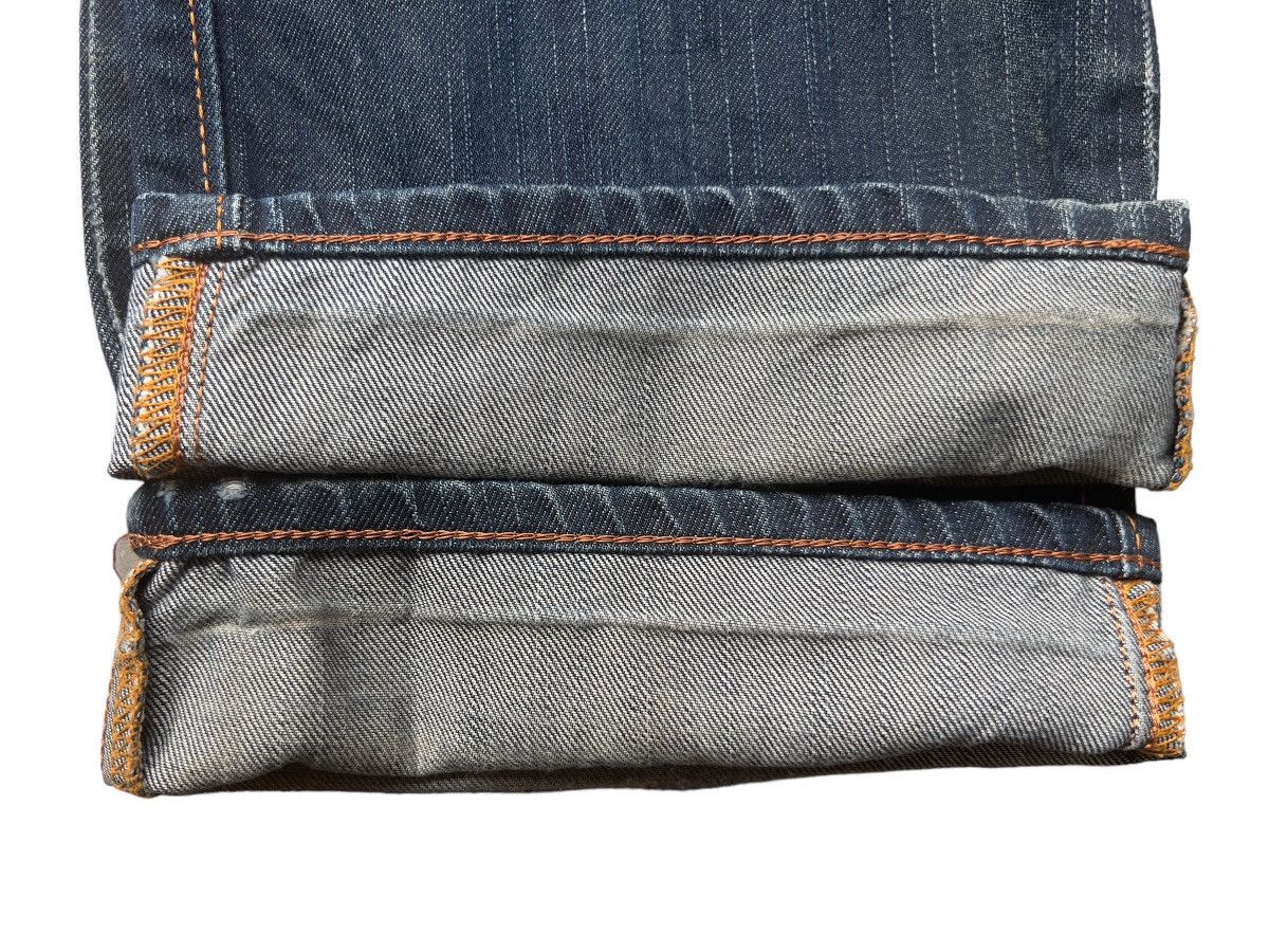 Vintage Edwin Distressed Rusty Straight Denim Jeans 33x33