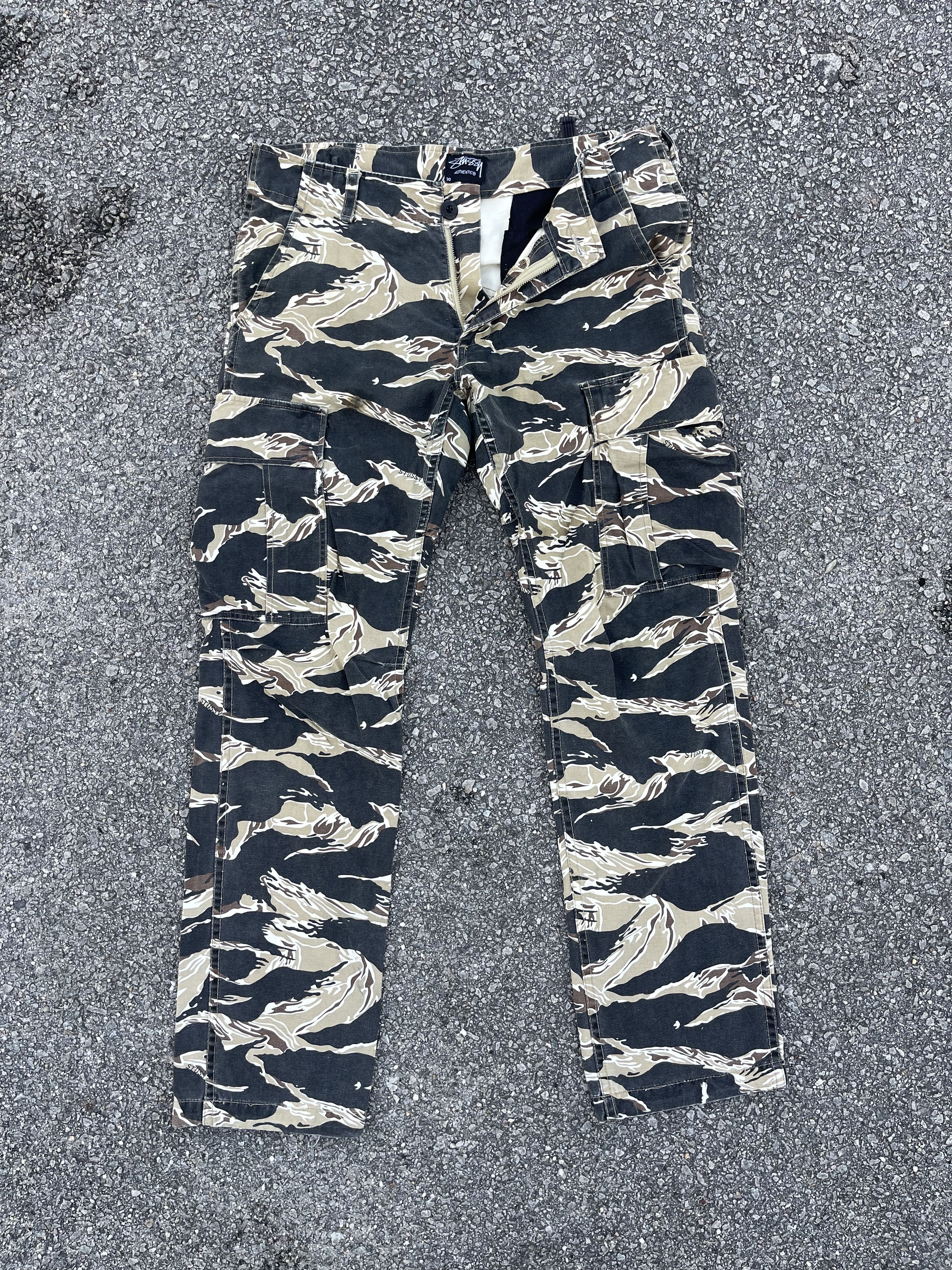 Stussy Stussy Tiger Stripe Camo Cargo Kendrick Lamar Size US 33 - 2 Thumbnail