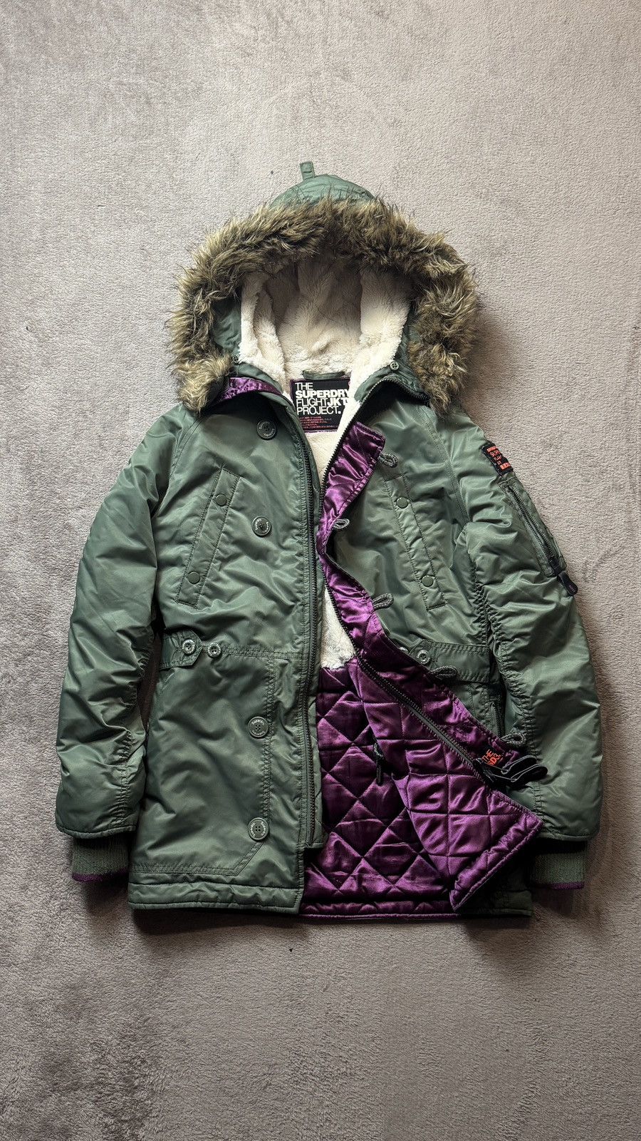 Japanese Brand Y2K Vintage Faux Fur Jacket opium Alpha Industries N-3B goa Size US S / EU 44-46 / 1 - 1 Thumbnail