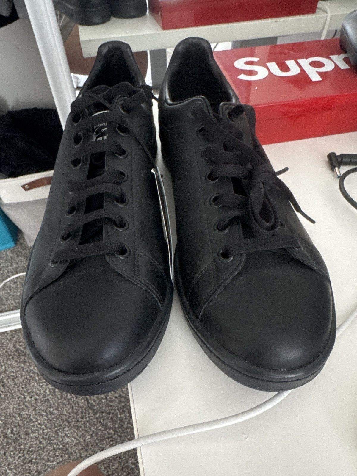 Adidas × Raf Simons Adidas X Raf Simons Stan Smith Black Size US 10 / EU 43 - 9 Thumbnail