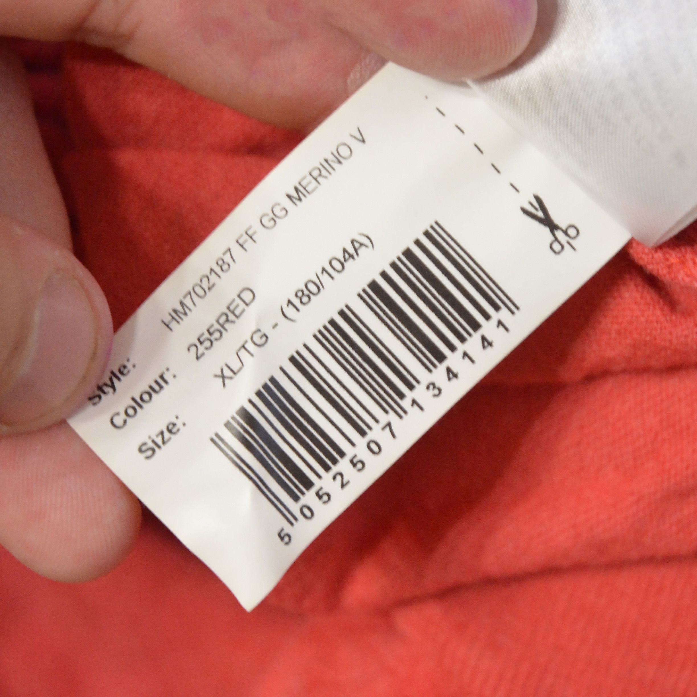 Hackett Hackett London 100% Merino Wool Crew V-Neck Jumper Size US L / EU 52-54 / 3 - 14 Thumbnail
