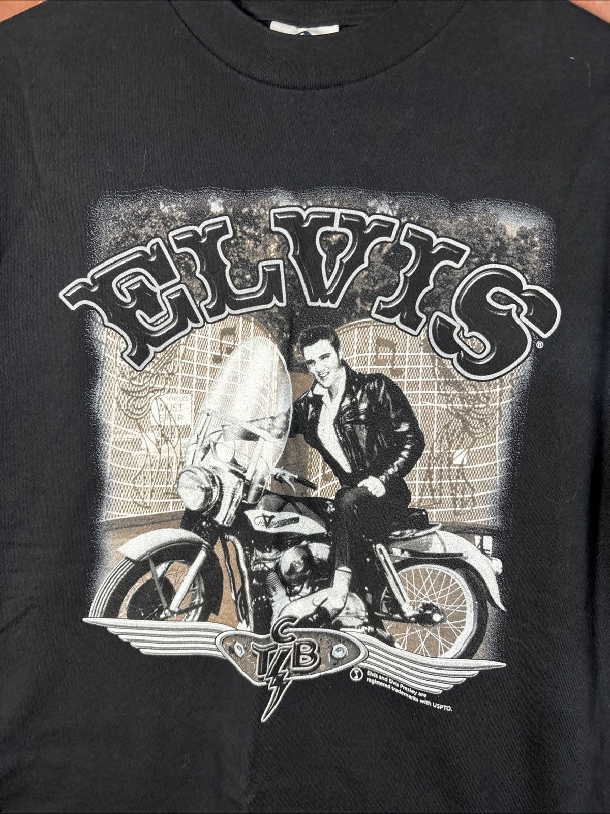 Other Vintage Y2k Elvis Presley TCB Rock N Roll Motorcycle Shirt M Size US M / EU 48-50 / 2 - 2 Thumbnail