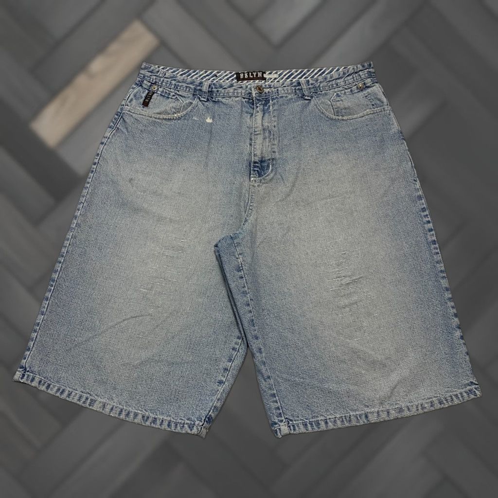 Express Brooklyn Xpress Jeans Shorts Baggy Y2K Loose Fit Straight Men’s Size 40 Blue Size US 40 / EU 56 - 1 Thumbnail