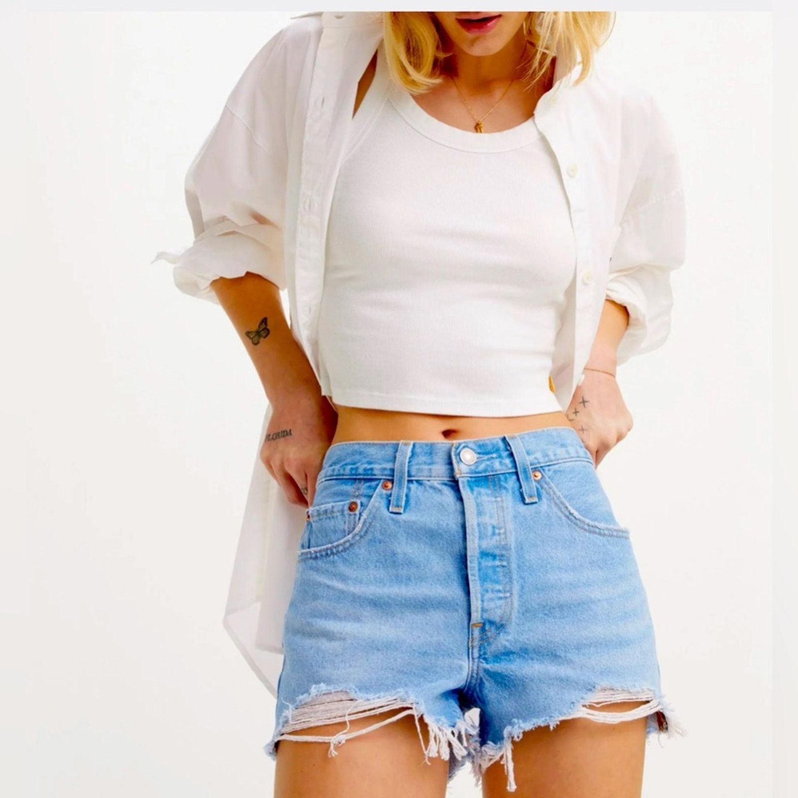Levi's Levi's®501® ORIGINAL - Denim shorts Size 31" - 1 Thumbnail