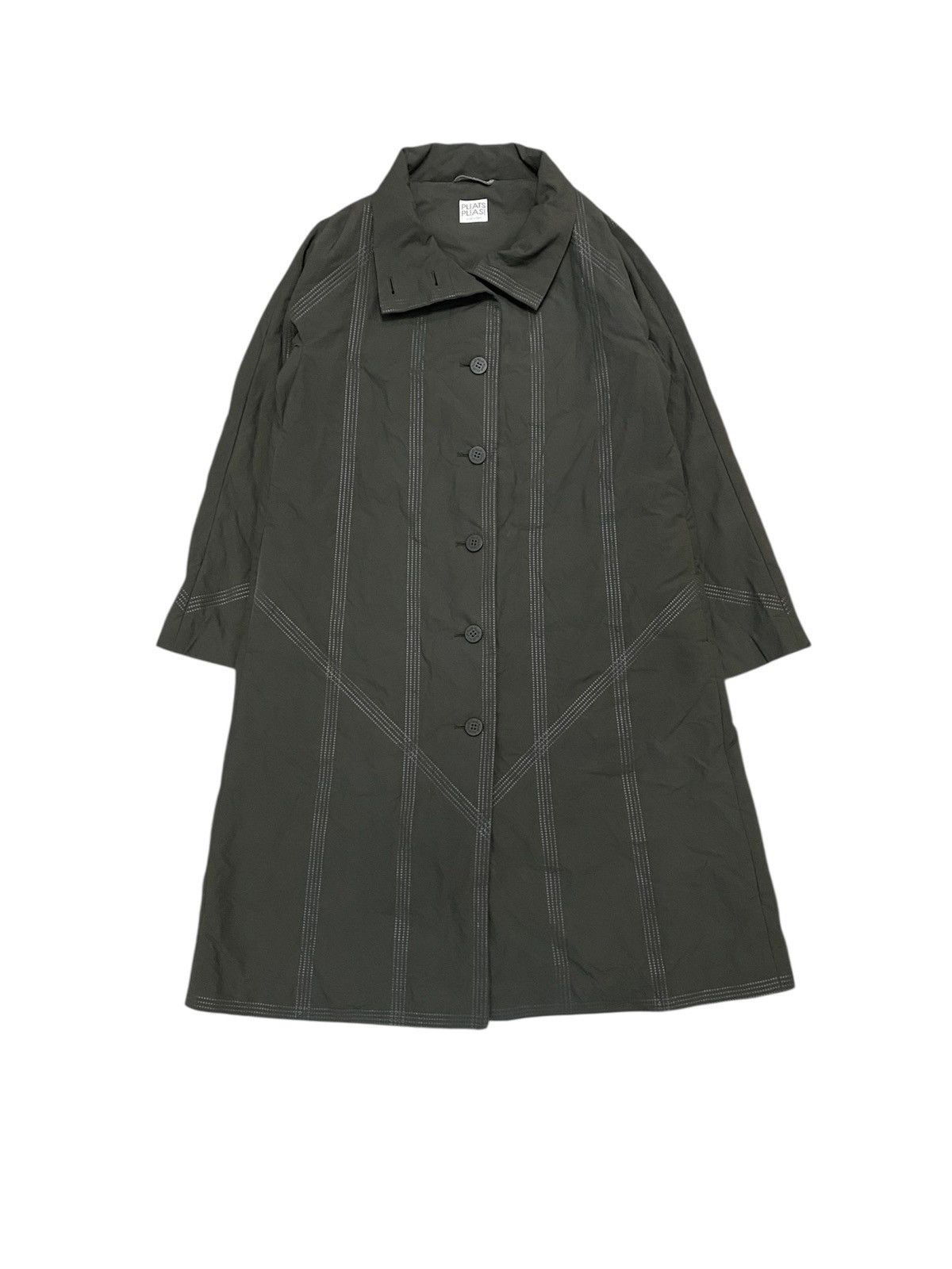Pleats Please Issey Miyake 🔥1990s Issey Miyake Padded long Jacket Size L / US 10 / IT 46 - 1 Thumbnail