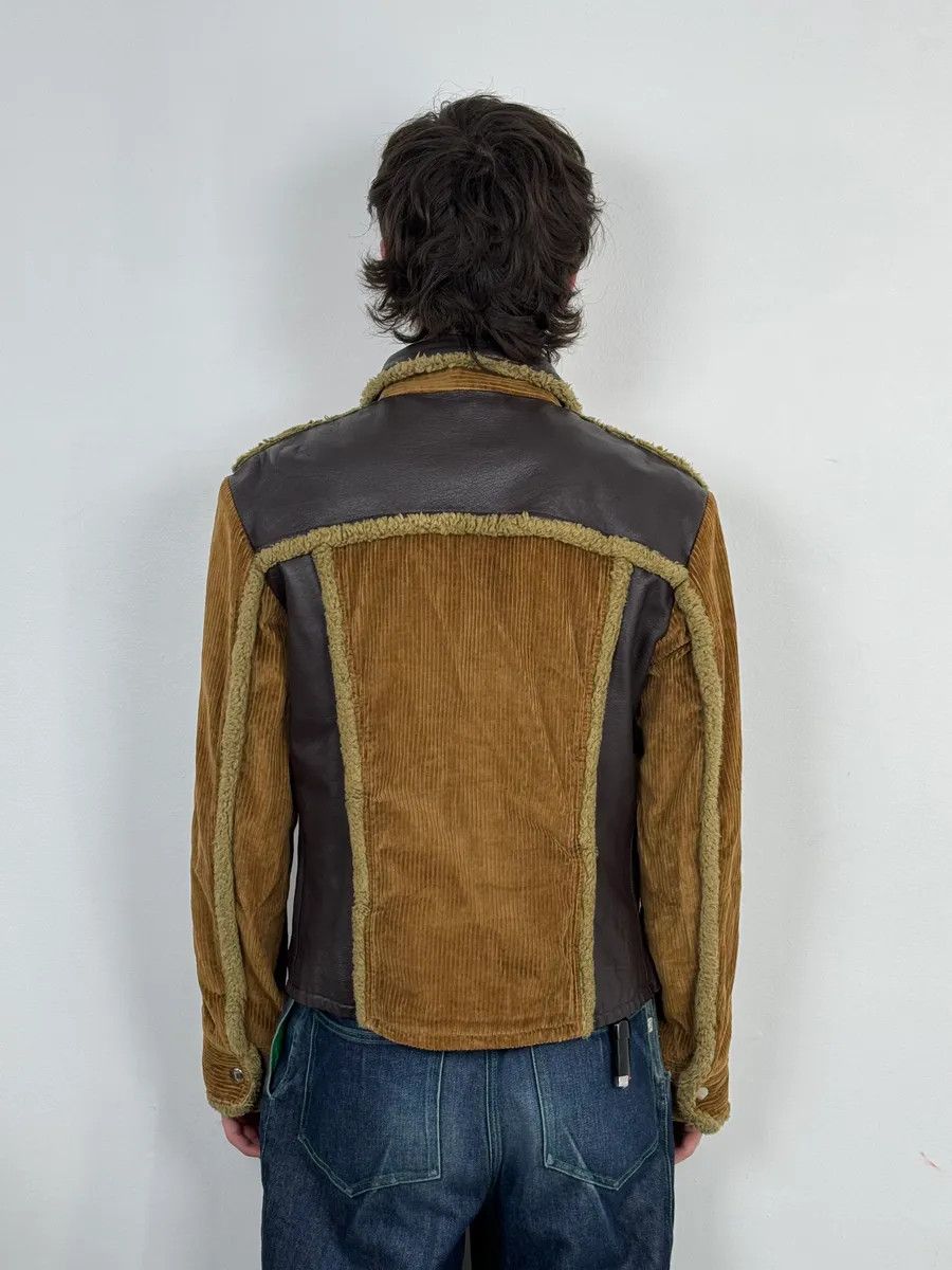Dolce & Gabbana AW2005 Dolce & Gabbana Beige Velvet & Brown Shearling Leather Hybrid Jacket Size US M / EU 48-50 / 2 - 2 Thumbnail