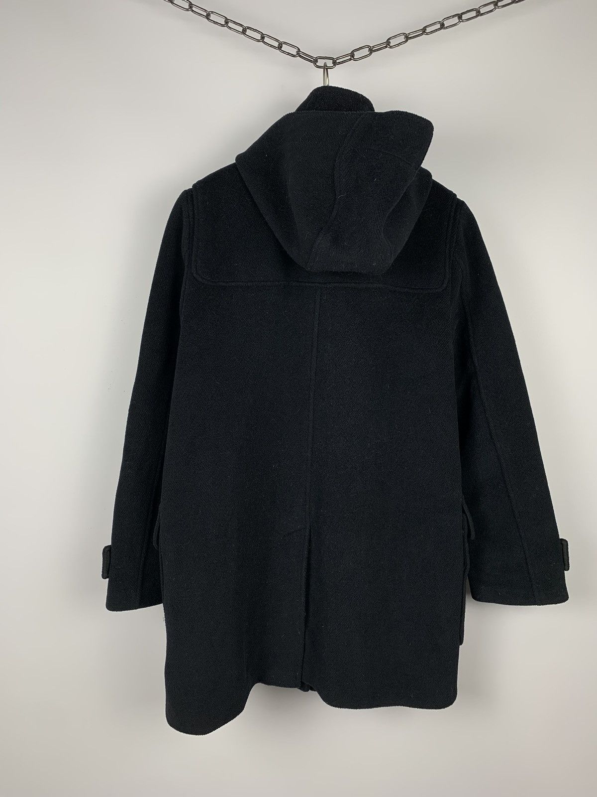 Burberry Burberry London Duffle Coat Wool Sz IT 46 Black Hooded 90’s Size L / US 10 / IT 46 - 9 Thumbnail