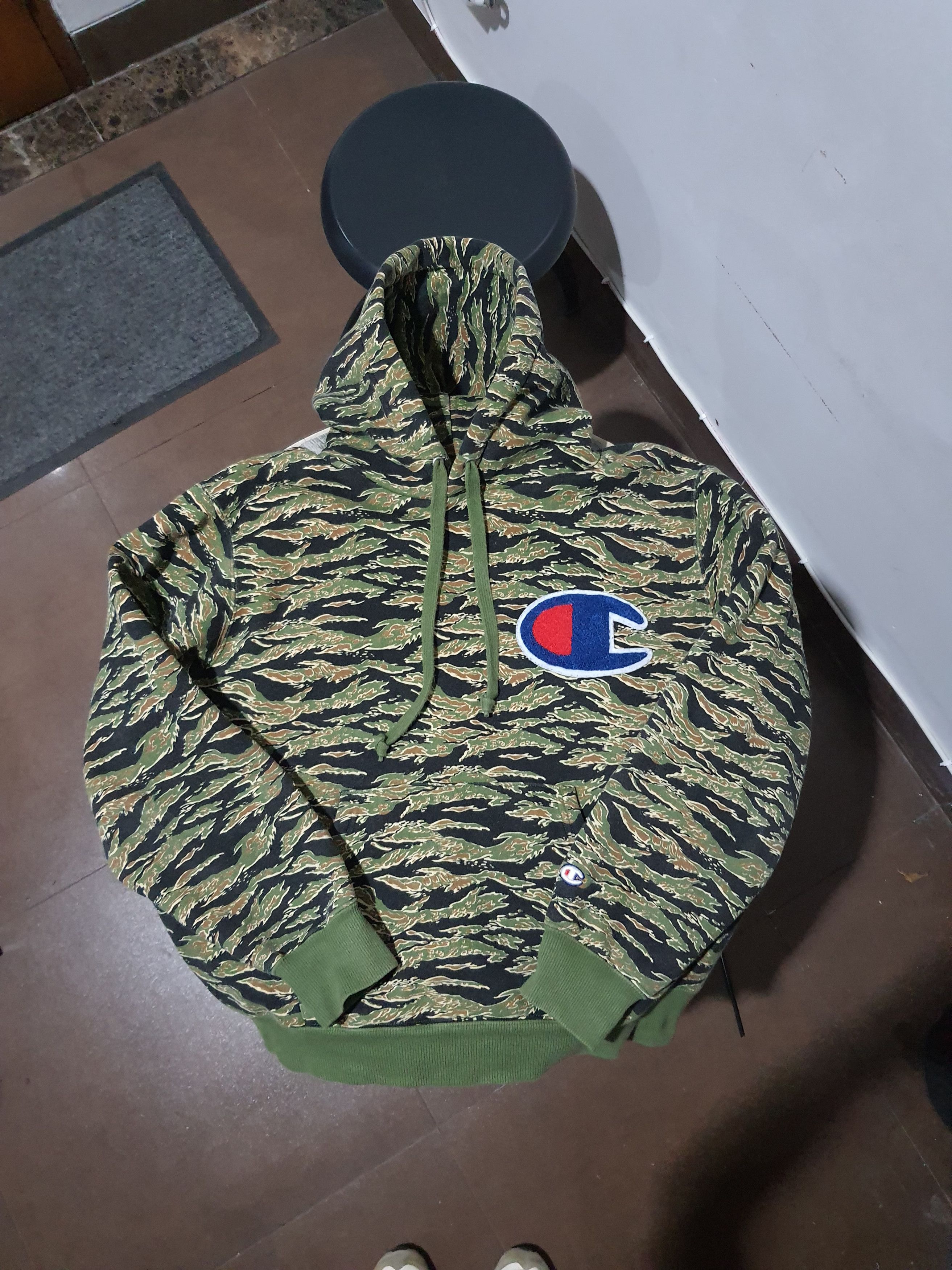 Champion tiger camo japan hoodie