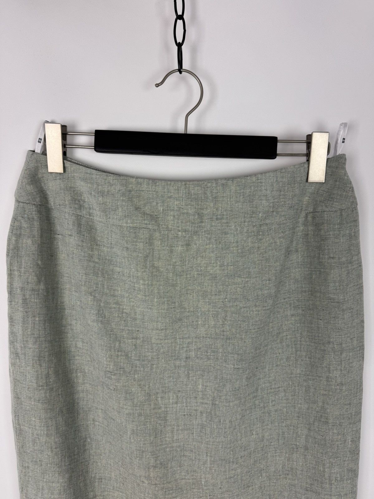 Givenchy Y2K Vintage Givenchy Vision Linen Midi Skirt Size 32" / US 10 / IT 46 - 4 Thumbnail