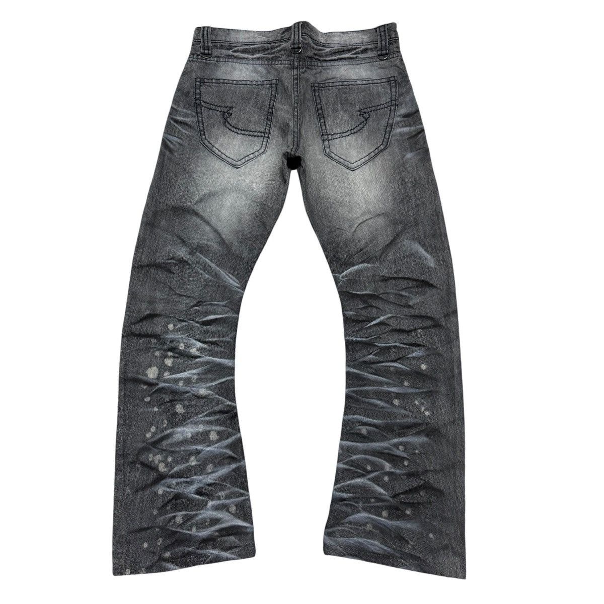 semanticdesign Semantic Design Whiskered Denim Flare Jeans Size US 32 / EU 48 - 2 Thumbnail