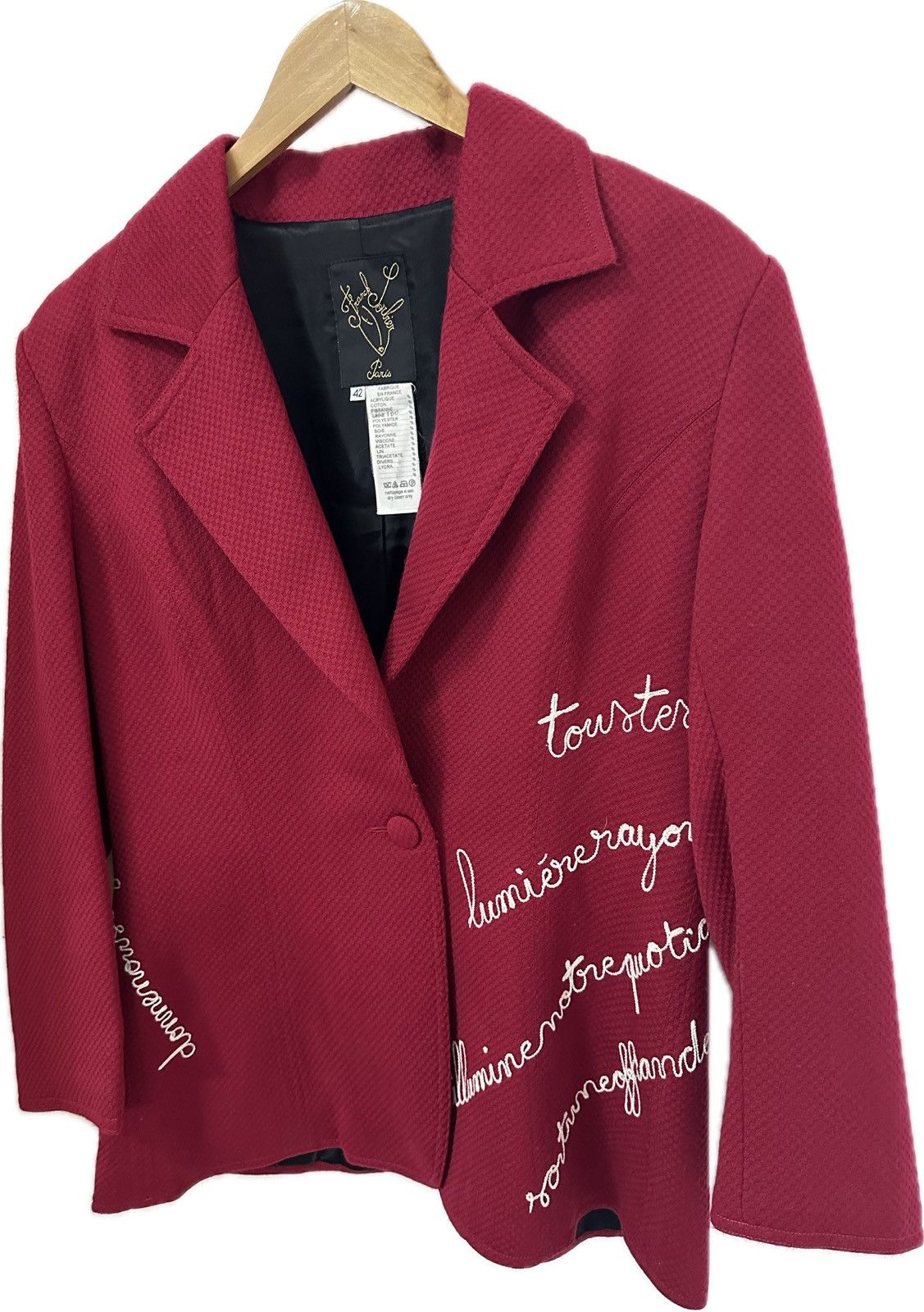 Other Franck Sorbier Paris HAUTE COUTURE Blazer Jacket Embroidered Size M / US 6-8 / IT 42-44 - 9 Thumbnail