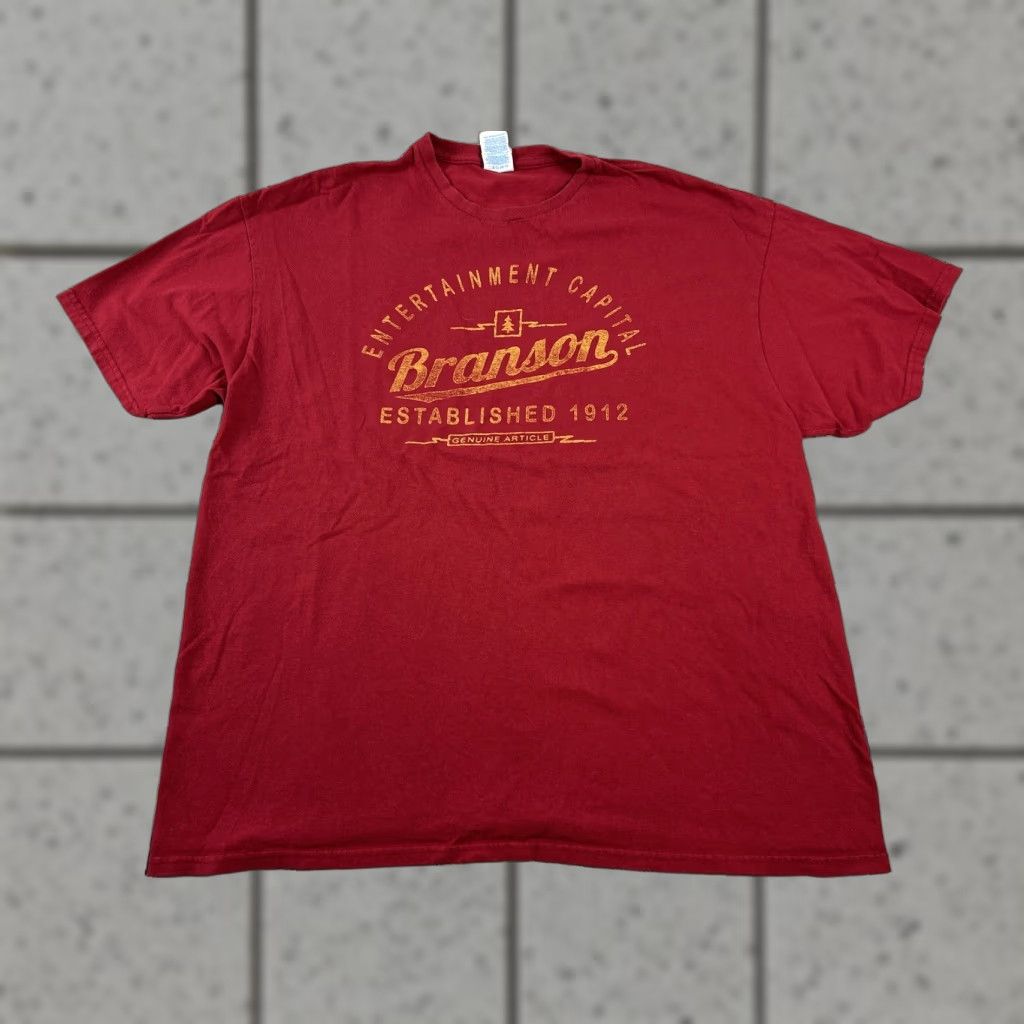 Delta VINTAGE Branson Missouri Entertainment Capitol Destination Red T Shirt Size XL Size US XL / EU 56 / 4 - 1 Thumbnail