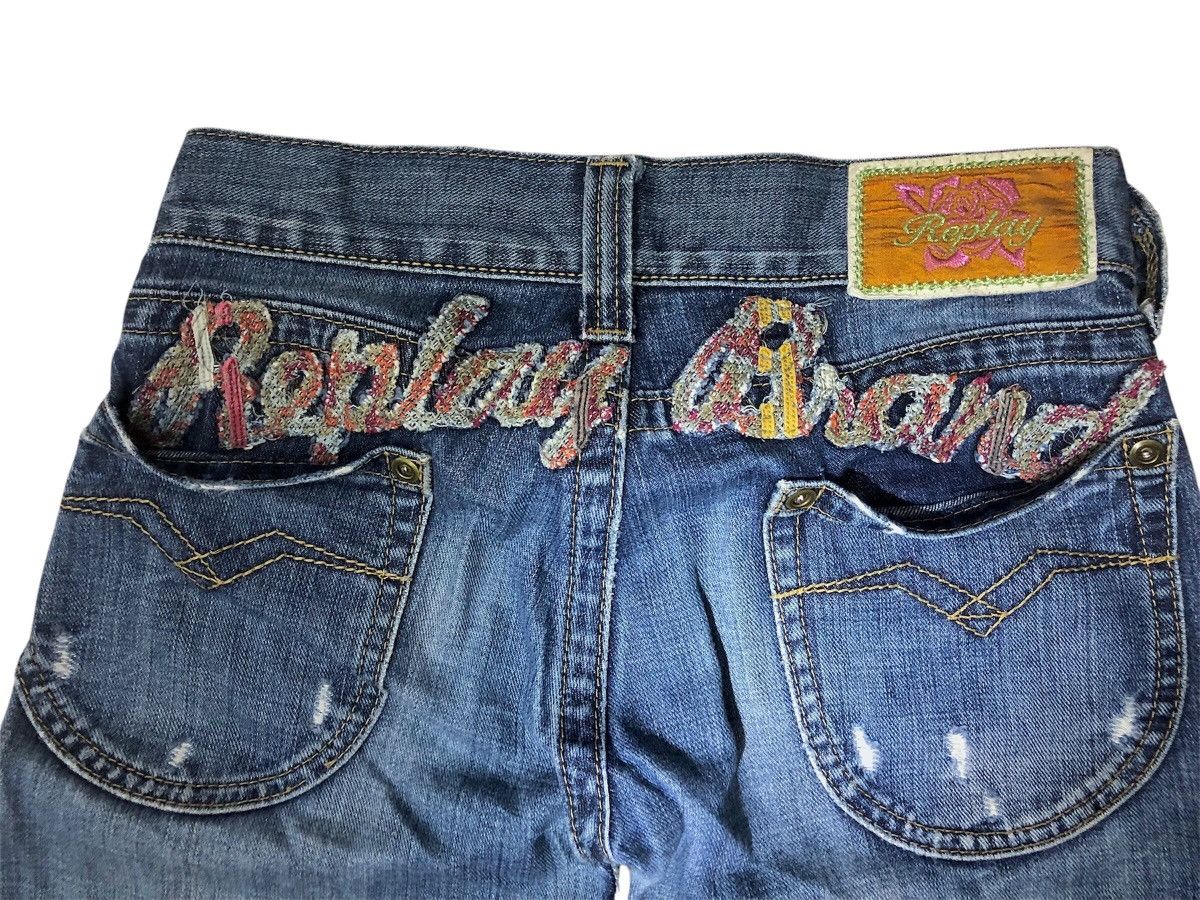 Replay EMBROIDERY REPLAY BRAND JEANS Size 30" / US 8 / IT 44 - 3 Thumbnail