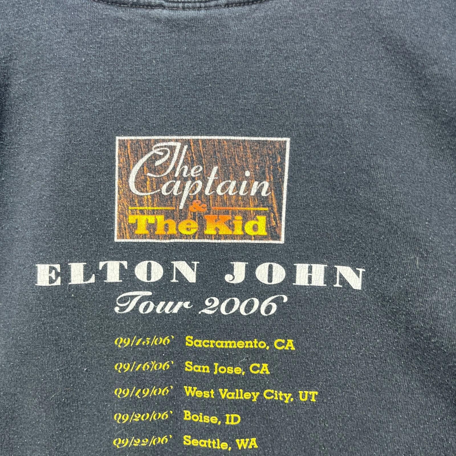 Vintage Vintage Elton John The Captain And The Kid T Shirt Large Size US L / EU 52-54 / 3 - 7 Thumbnail