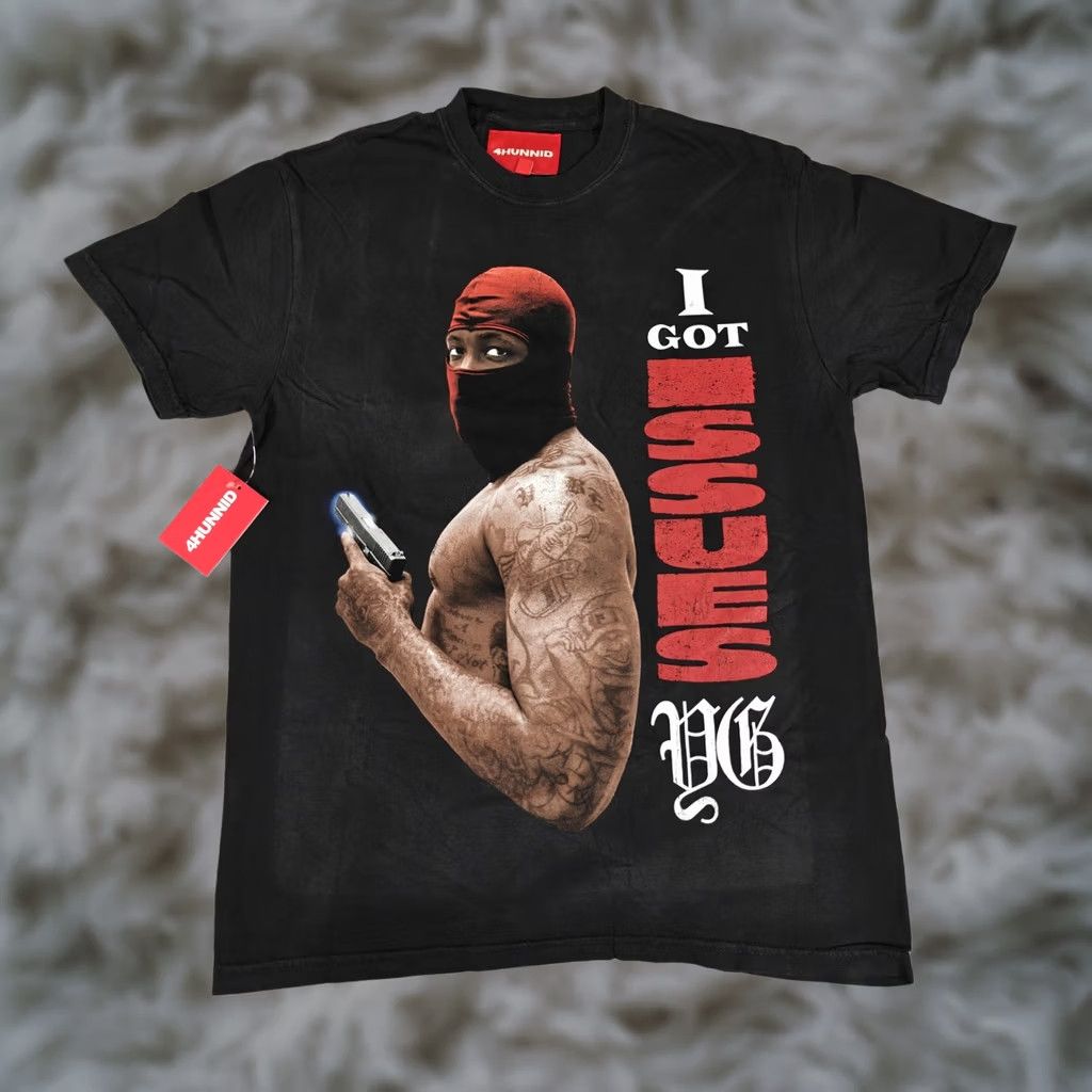 Vintage 4Hunnid I Got Issues Shirt Mens Medium Black YG Graphic Rap Tee Hip Hop New Size US M / EU 48-50 / 2 - 1 Thumbnail