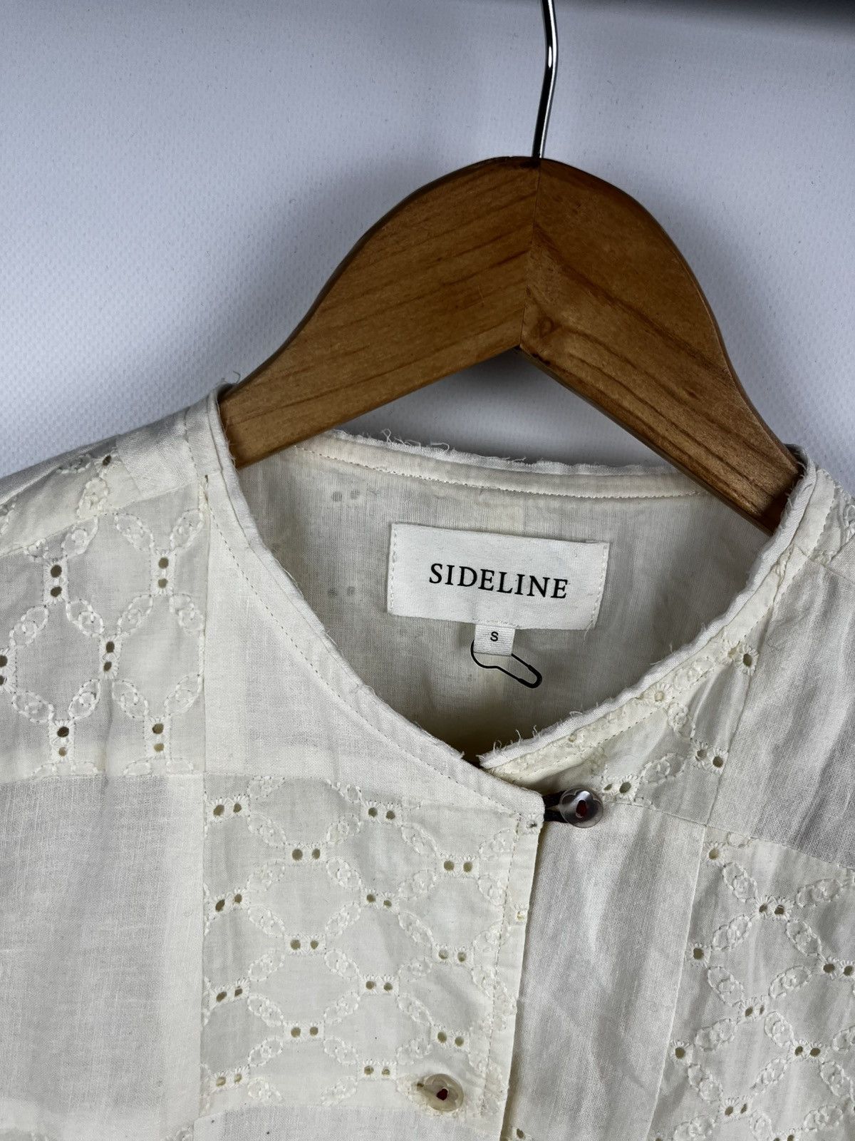 Other Sideline Womens Stella Shirt Buttermilk Patchwork Size S / US 4 / IT 40 - 2 Thumbnail
