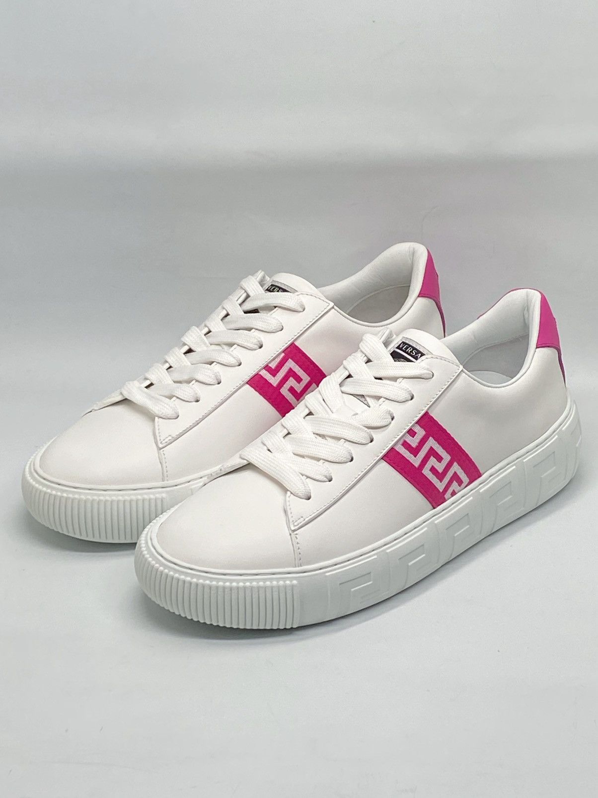 Versace Versace Greca Logo Leather Sneakers size 40 Size US 10 / IT 40 - 5 Thumbnail