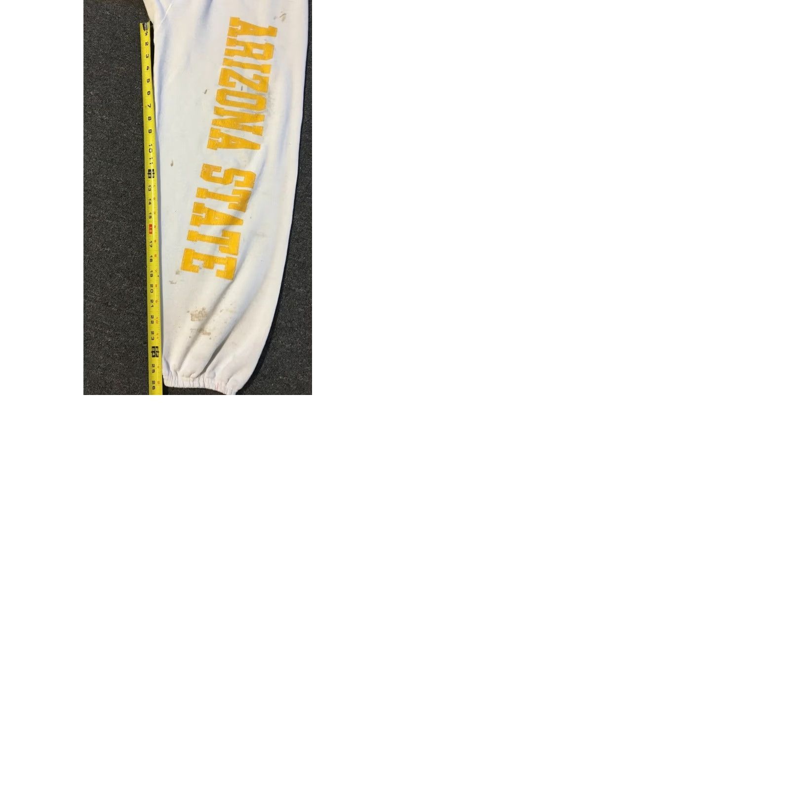 Vintage VINTAGE ASU Sweatpants L 80s 90s Distressed Faded Arizona State University College USA Discus Men pants White Regular Size L Shirts/Hoodies? Size US 33 - 9 Thumbnail