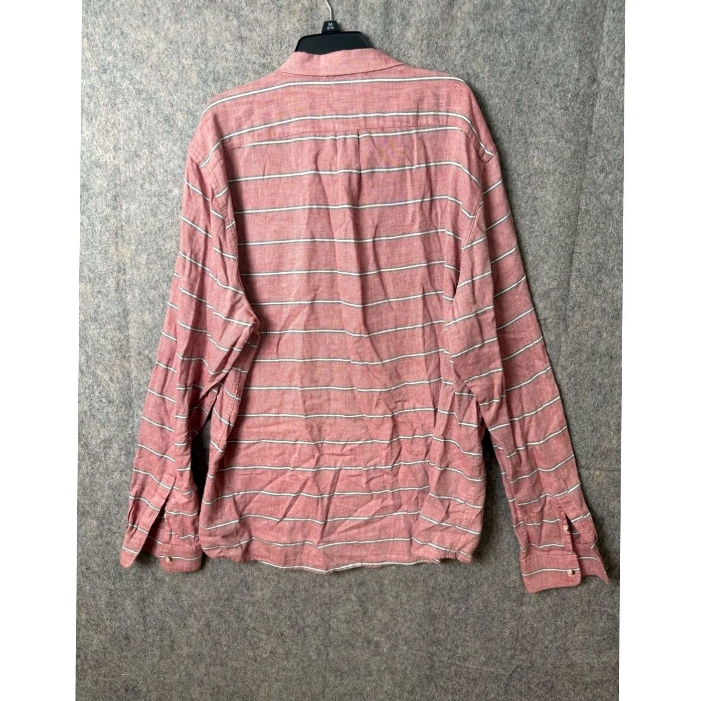 Marine Layer Marine Layer Men's XL Red Striped Button-Down Shirt Size US XL / EU 56 / 4 - 7 Thumbnail