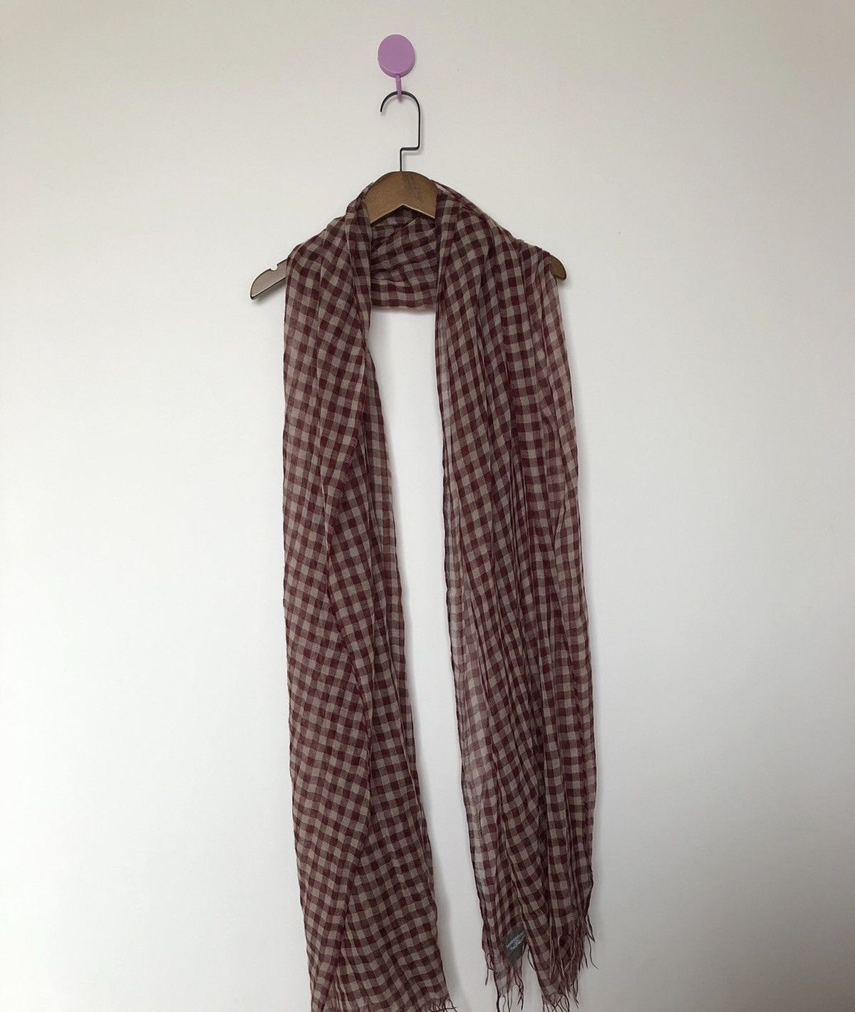 Takahiromiyashita The Soloist. TAKAHIROMIYASHITA THE SOLOIST takahiro miyashita plaid scarf Size ONE SIZE - 2 Thumbnail