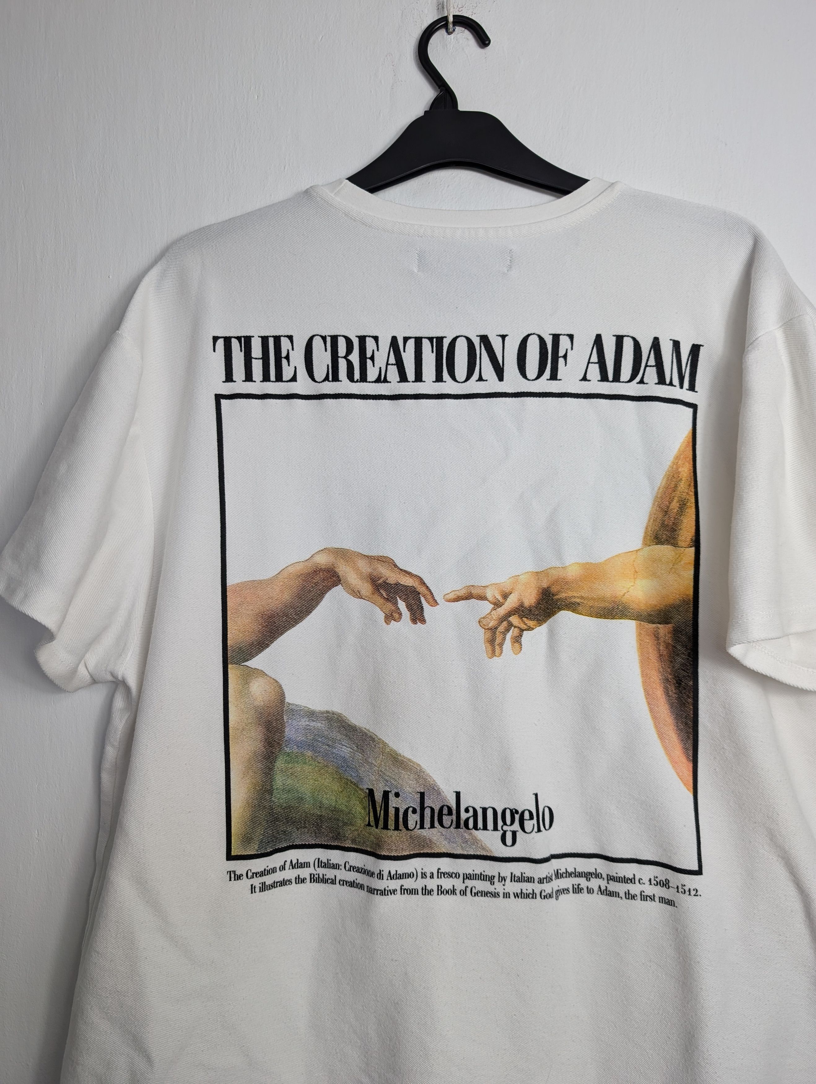 Other 3XL Michelangelo Creation of Adam Art Graphic T-Shirt Size US XXL / EU 58 / 5 - 2 Thumbnail