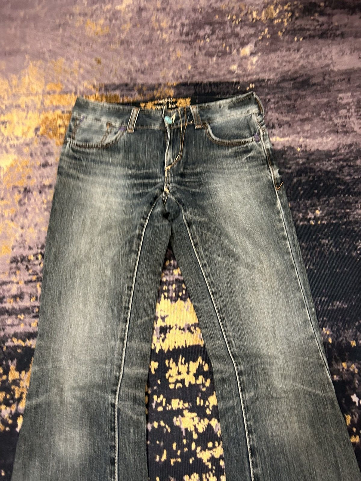 Edwin Vintage Venus Something Edwin Washed Flare Jeans Size US 30 / EU 46 - 7 Thumbnail