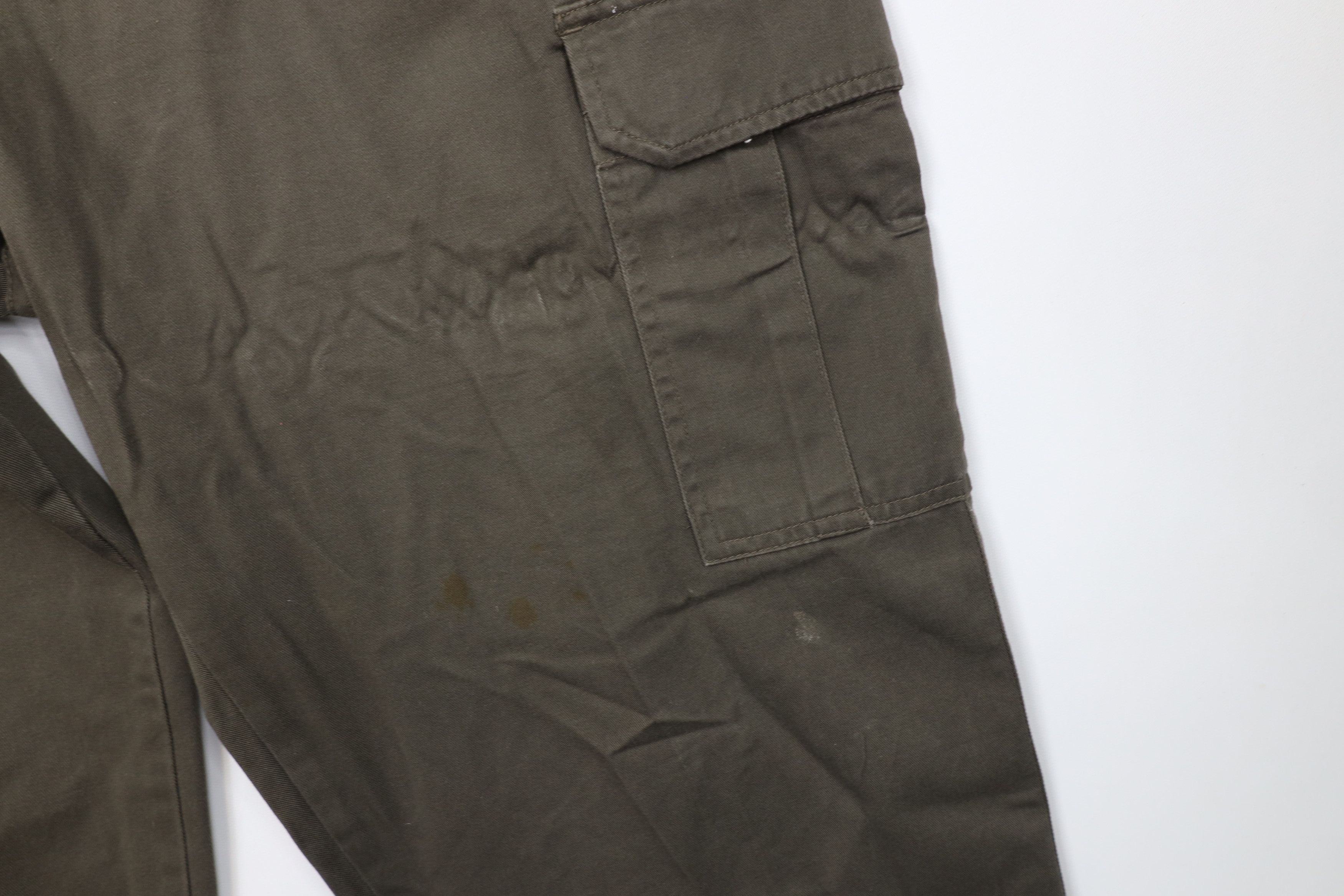 Vintage Vintage 90s Y2K Streetwear Baggy Wide Leg Cargo Pants Green Size US 38 / EU 54 - 6 Thumbnail