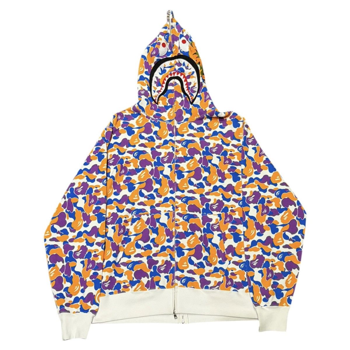 Bape BAPE LA Anniversary Camo Separate Shark Full Zip Hoodie Size US XXL / EU 58 / 5 - 1 Thumbnail