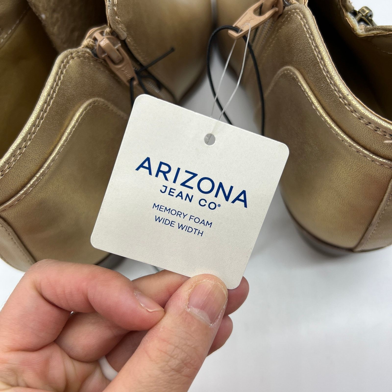 Other Arizona Jean Co Womens Castle Stacked Heel Booties Size US 9.5 / IT 39.5 - 8 Thumbnail