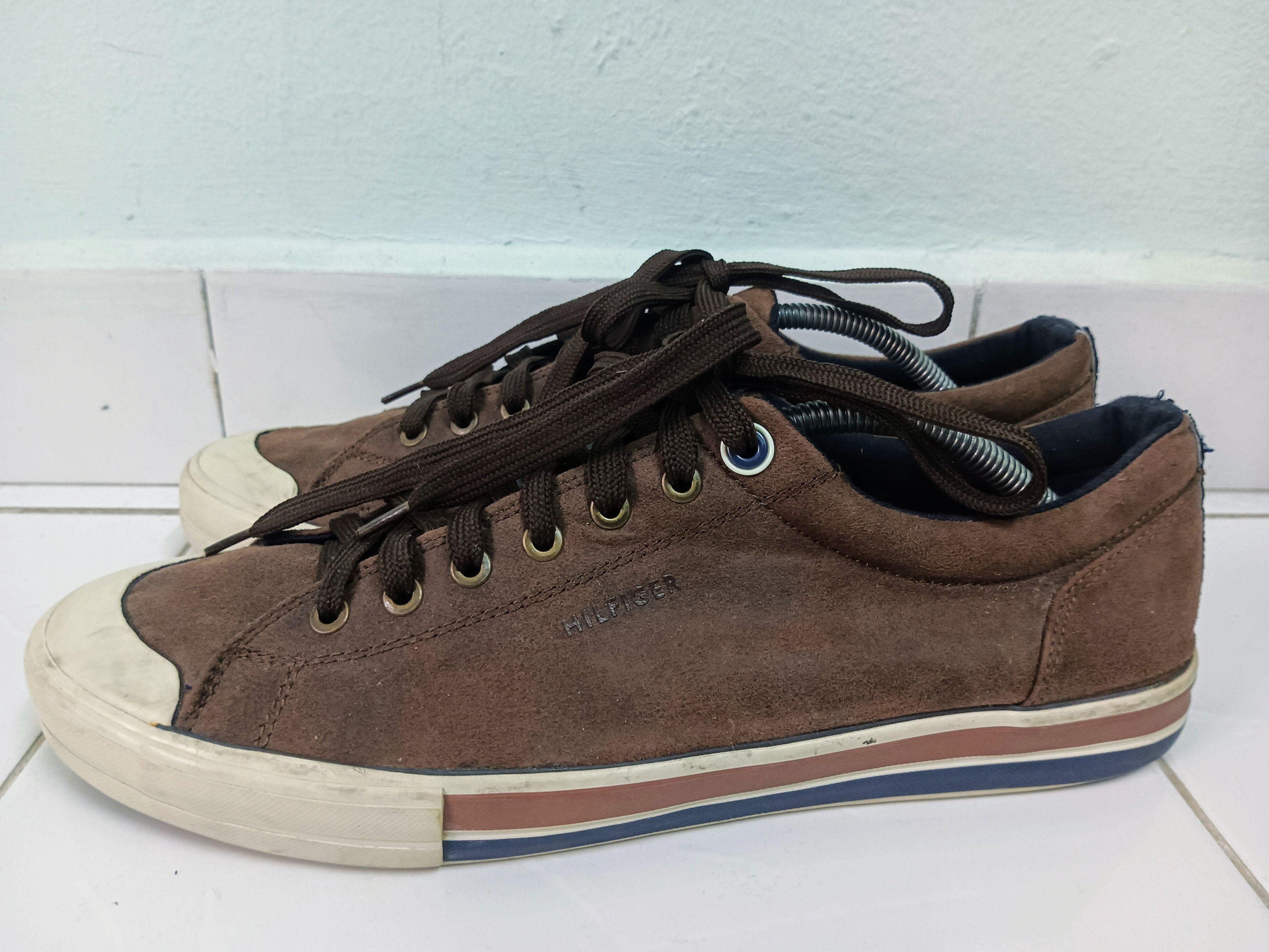 Tommy Hilfiger Tommy Hilfiger Men’s Reno2 Sneaker Canvas Brown Shoe Size US 11 / EU 44 - 4 Thumbnail