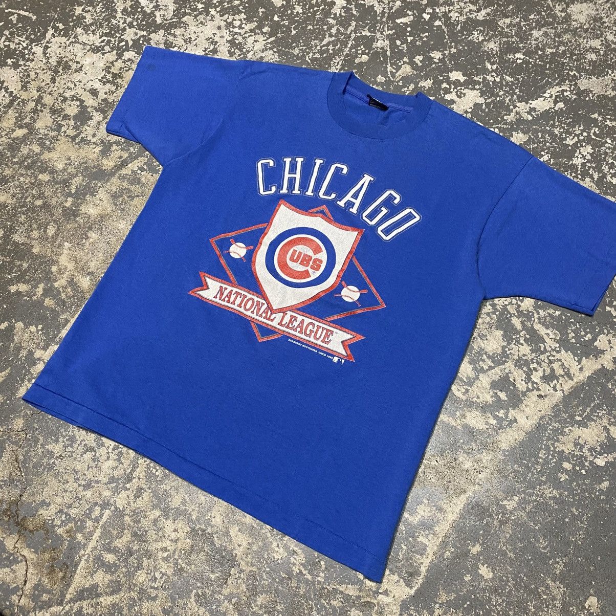 MLB × Vintage Vintage Chicago Cubs National League MLB 1992 Tshirt Size US XL / EU 56 / 4 - 2 Thumbnail