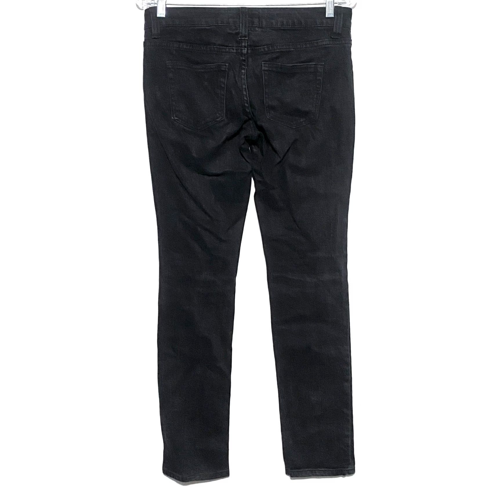 Vintage American Rag Cie Jeans Straight Low Rise 31in Inseam Juniors 3 Black Denim Womens Jeans Whimsigoth Goth Capsule Vintage No Size 26" / US 2 / IT 38 - 2 Thumbnail