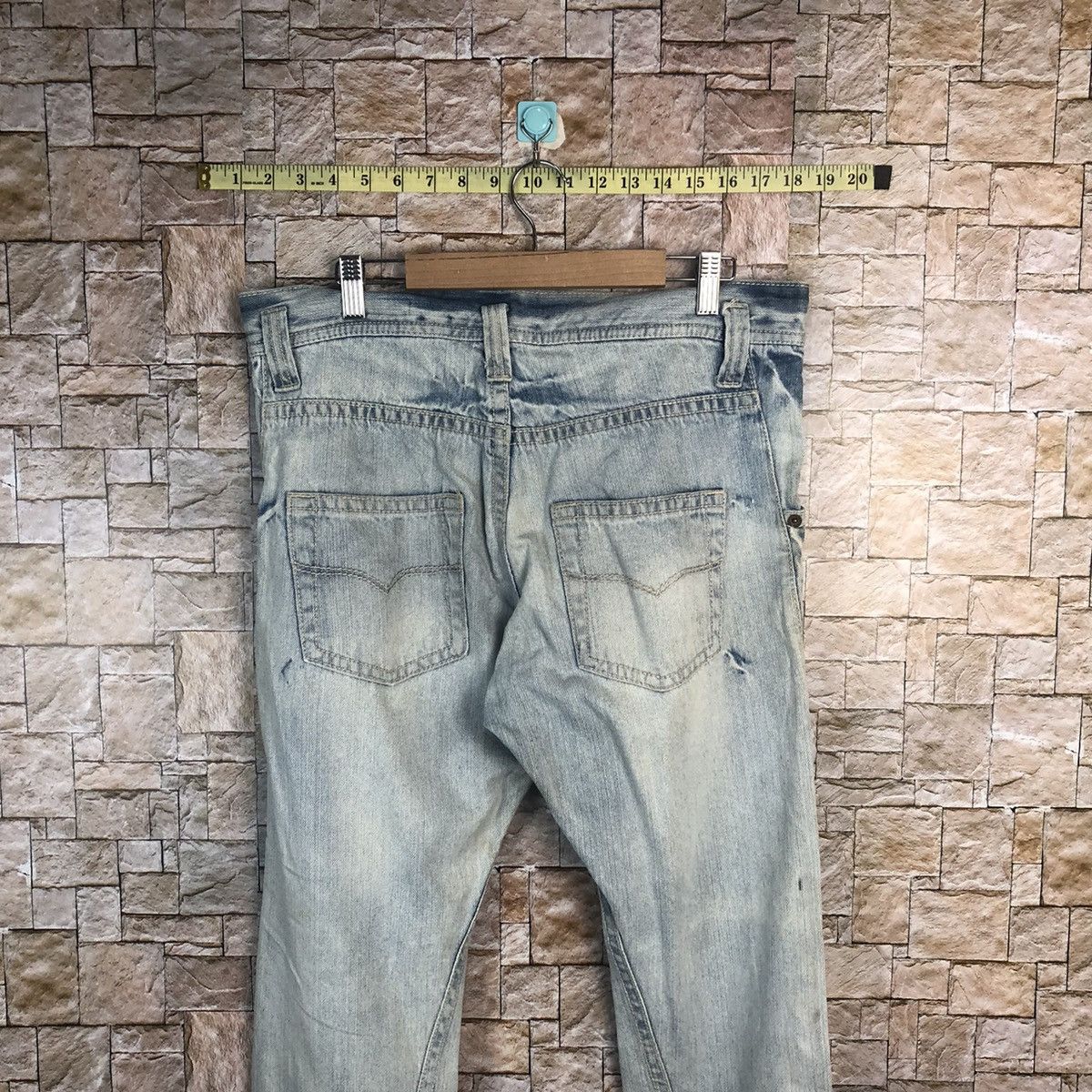 Beams Plus BeamsBoy Blue Distressed Denim Pants #A51 Size US 34 / EU 50 - 15 Thumbnail