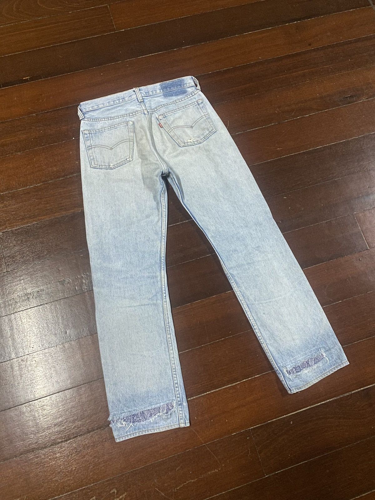 Levi's Vintage 70s 80s Levis 501 distressed rework patch mud wash Size US 30 / EU 46 - 10 Thumbnail
