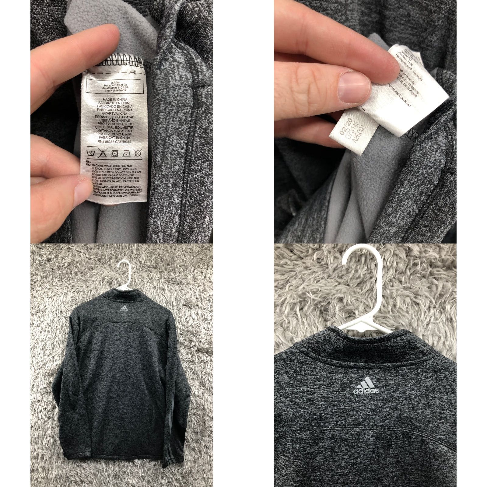 Adidas Adidas Gray Pullover Sweatshirt Mens Size L Long Sleeve Mock Neck 1/4 Zip Regular Fit Sweatshirt Baseball? Size US L / EU 52-54 / 3 - 8 Thumbnail