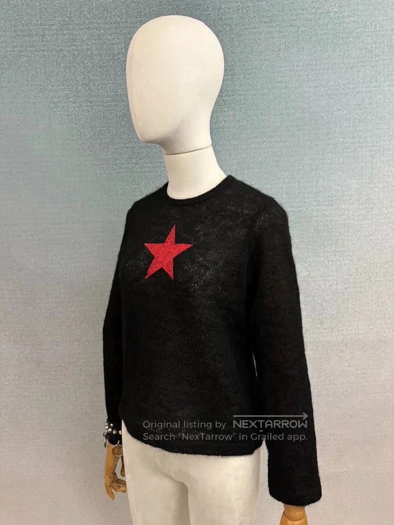 Junya Watanabe Junya Watanabe 1998 Red Star Sweater. Size S / US 4 / IT 40 - 2 Thumbnail