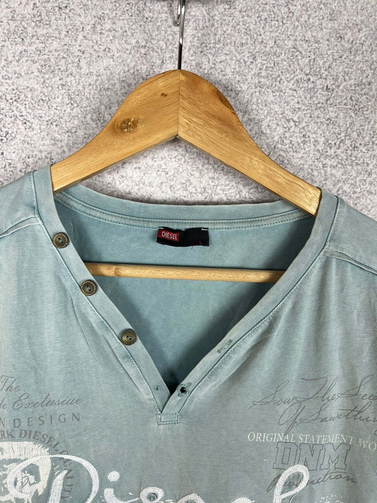 Diesel Vintage Y2K Diesel Big Logo Tee Size US L / EU 52-54 / 3 - 3 Thumbnail