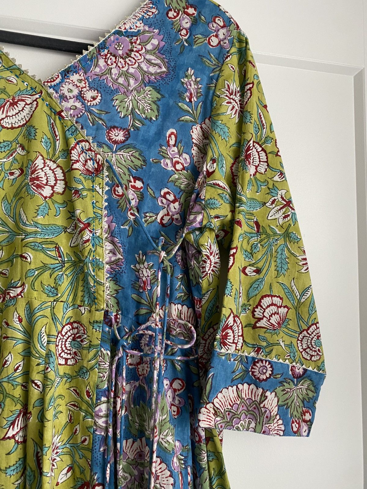 Other Shobitam 6M Flare Lime green Angrakha Anarkali Dress Size XL / US 12-14 / IT 48-50 - 8 Thumbnail
