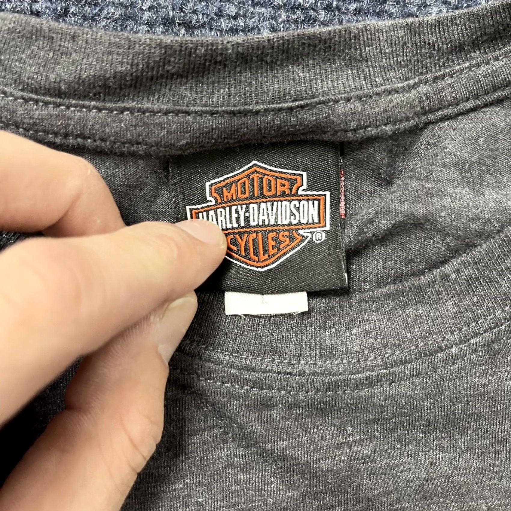Harley Davidson Harley-Davidson Shirt Mens Large Gray Graphic Tee Biker Morgantown WV Triple S Crew Neck Short Sleeve Size US L / EU 52-54 / 3 - 6 Thumbnail