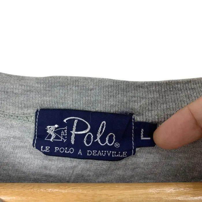 Vintage Vintage POLO A DEAUVILLE Script Logo Country Tee Shirt Size US L / EU 52-54 / 3 - 7 Thumbnail