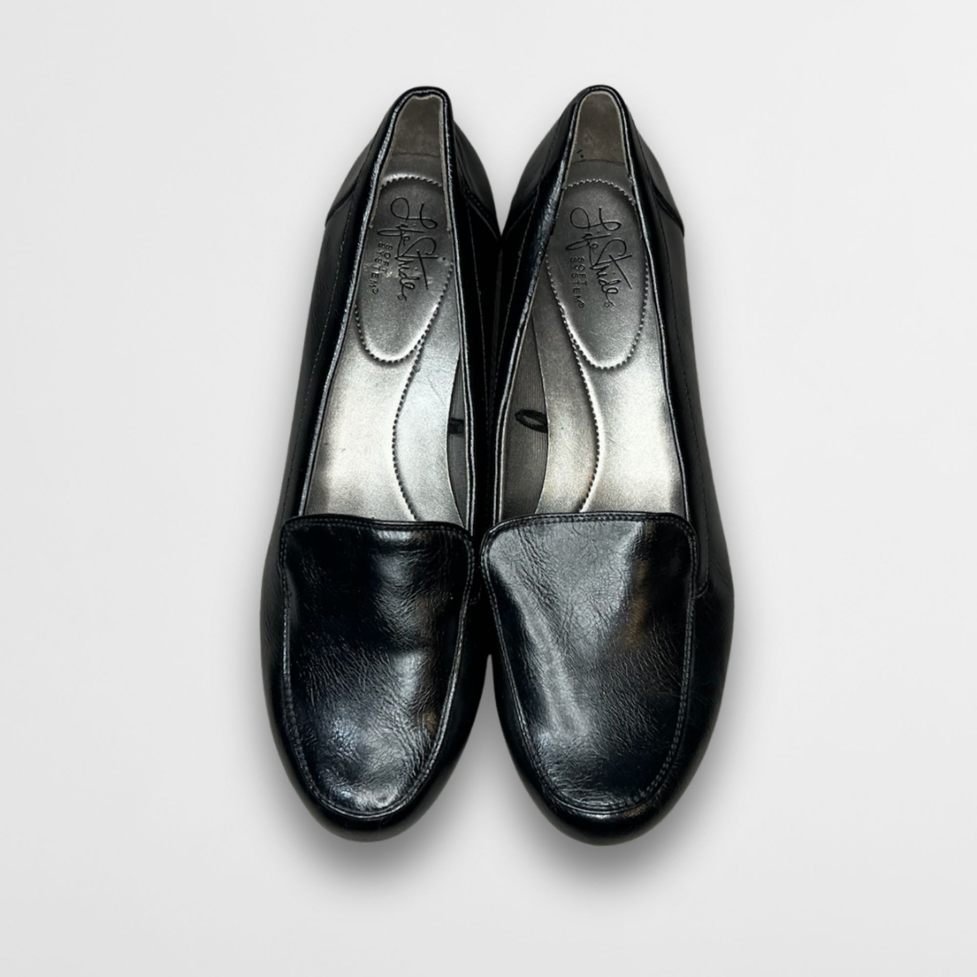 Other Life Stride Womens Black Slip-On Loafers Size 9.5 Stylish Co Size US 9.5 / IT 39.5 - 2 Thumbnail