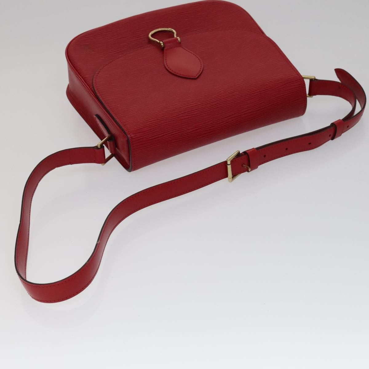 Louis Vuitton LOUIS VUITTON Epi Saint Cloud GM Shoulder Bag Red M52197 Size ONE SIZE - 7 Thumbnail