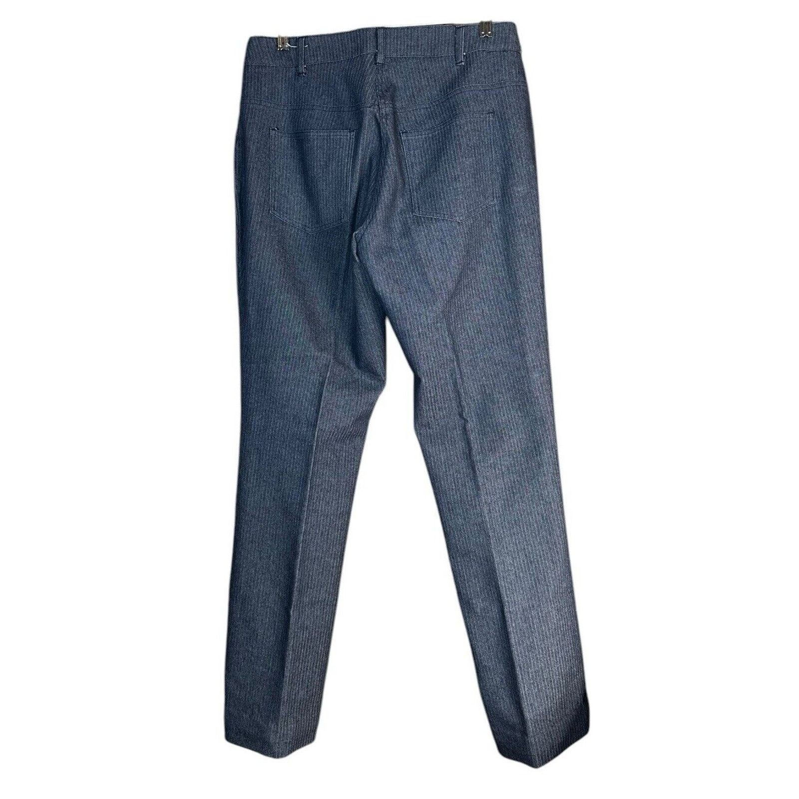 Other View Walter Blue Herringbone Denim Trouser Jeans Blazer 10 L Size 32" / US 10 / IT 46 - 4 Thumbnail