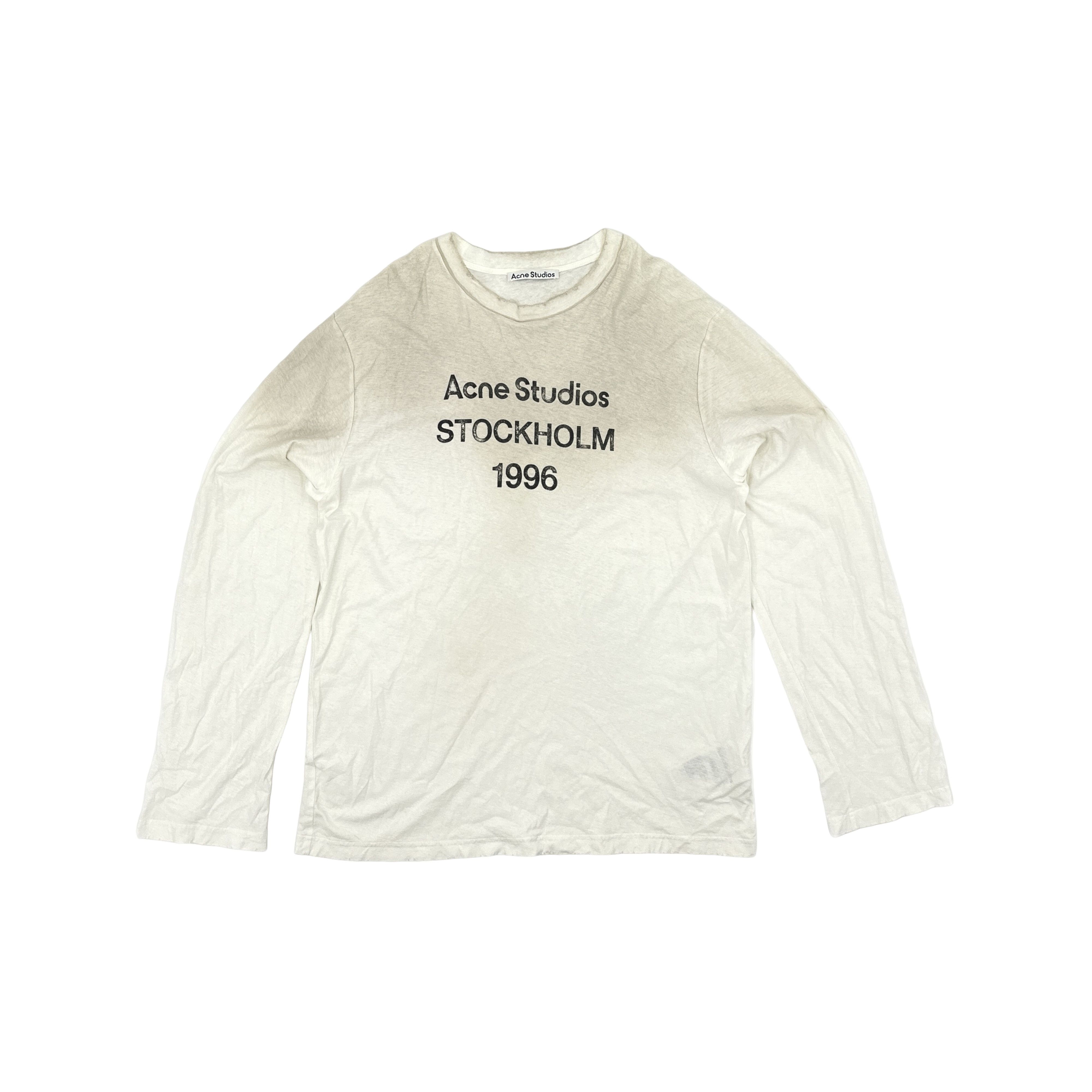 Acne Studios Acne Studios 1996 Distressed Long Sleeve T-Shirt L Size US L / EU 52-54 / 3 - 1 Thumbnail