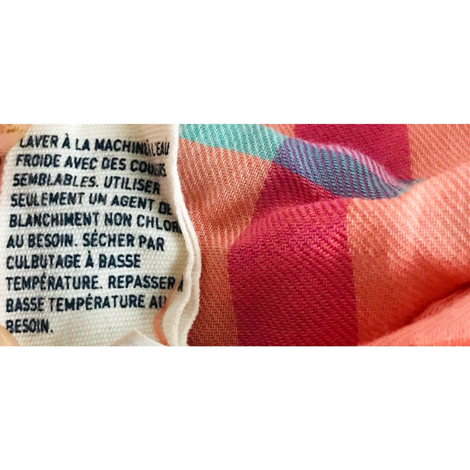 American Eagle Outfitters VINTAGE American Eagle Shirt Women XS Orange Pink Plaid Button-Up Long Sleeve Size XS / US 0-2 / IT 36-38 - 6 Thumbnail