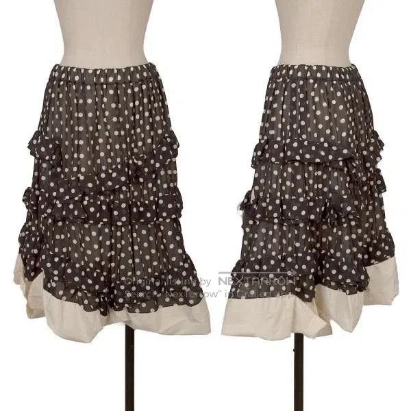 Comme des Garcons COMME des GARCONS Black Polka Dot Skirt. Size US 34 / EU 50 - 1 Thumbnail