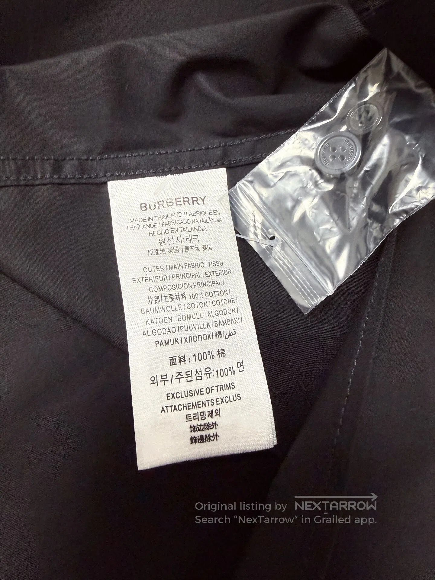 Burberry Burberry Black Shirt L Size New. Size US L / EU 52-54 / 3 - 7 Thumbnail