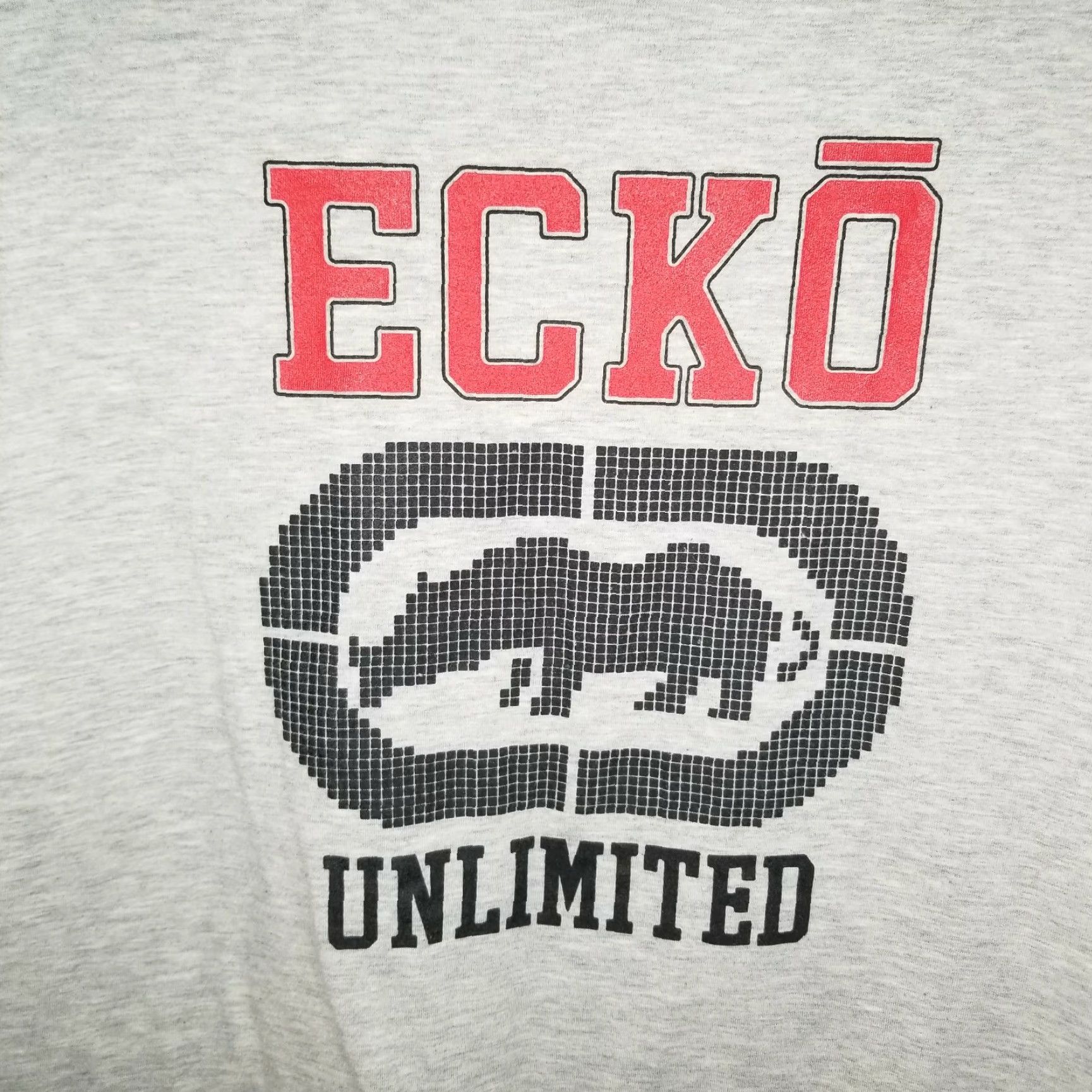 Ecko Unltd. VINTAGE Ecko Unltd T-Shirt Shirt Boys Gray Short Sleeve Size L Back Logo Peel, 90s? Size US L / EU 52-54 / 3 - 2 Thumbnail