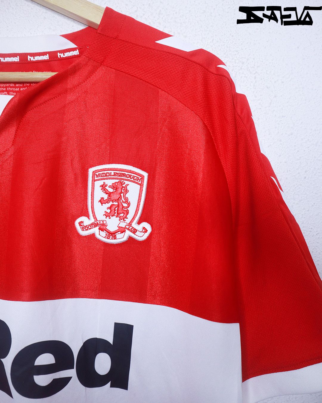 Hummel Middlesbrough 2018/2019 Home Jersey Size US L / EU 52-54 / 3 - 5 Thumbnail